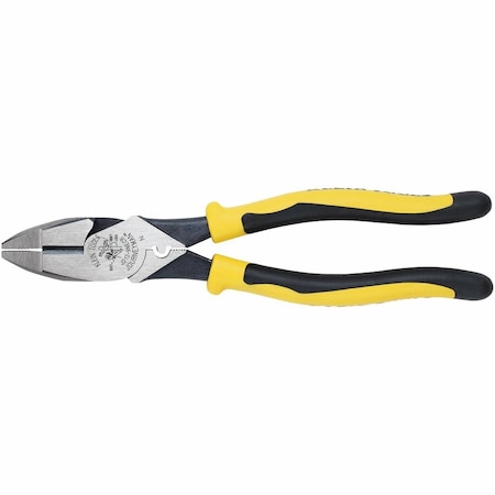 Klein Tools 9 1/2 in Journeyman(TM) Linemans Plier High Leverage w/ Wire Crimper, Steel J213-9NECR