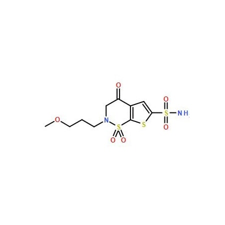 Ak Scientific 3, 4-Dihydro-2-(3-methoxypropyl)-4-oxo-2H-thieno[3, 2-e]-1, 2-thiazine-6-sulfonamide 1, 1-dioxide (100m X6143-100mg