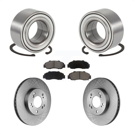 Transit Auto Front Wheel Bearing Disc Brake Rotors And Ceramic Pads Kit For Acura Legend TL RL KBB-118590