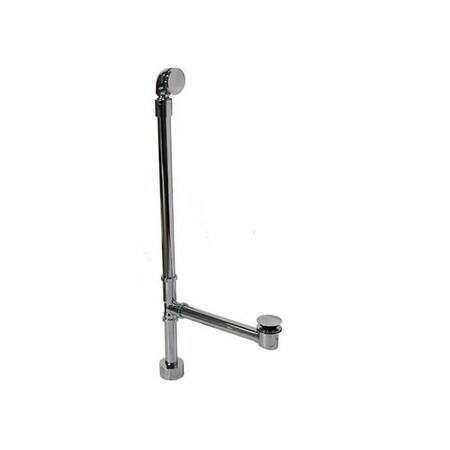 Mountain Plumbing Exposed Bath Waste and Overflow w/ Swivel Neck and EZ-Click Drain in Antique Brass BDEXP1/AB