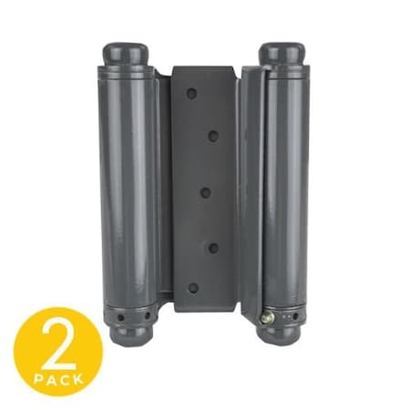 Trans Atlantic Co. 5 in. Double Acting Barrel Spring Square Corner Door Hinge with Fixed Pin - Pack of 2 DH-TAN5005-USP