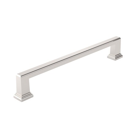 Richelieu Mirabel Collection 7 9/16-inch 192 mm Polished Nickel Transitional Rectangular Cabinet Pull BP795192180