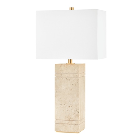 Hudson Valley Lighting Brownsville 1 Light Table Lamp 13.75 In. Aged Brass L1620-AGB