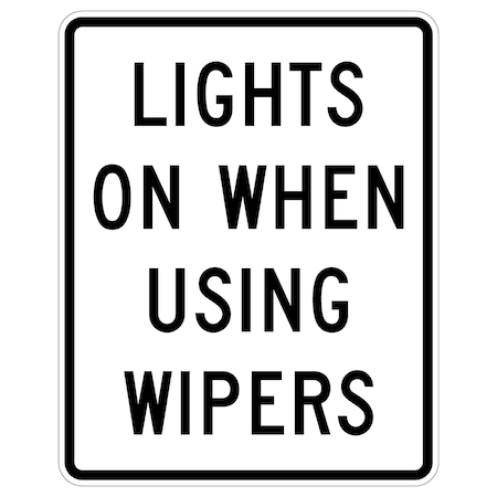 Sign Solutions Usa Traffic Sign, 36 in Width, Aluminum Sign, Vertical Rectangle DUS12HWT3648R16-5