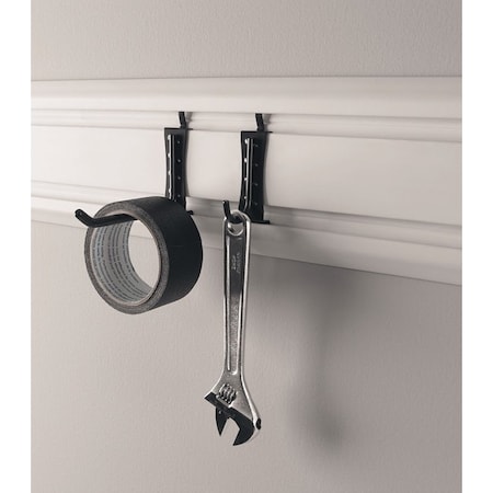 Gladiator J and L Hook, 5 lb, Steel, Granite, Powder-Coated GAWAJL8PPH