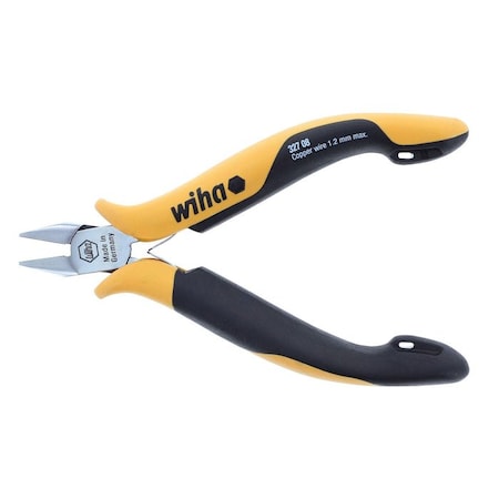 Wiha Electronic ESD Safe Precision Wide Tapered Head Flush Cutters 32708