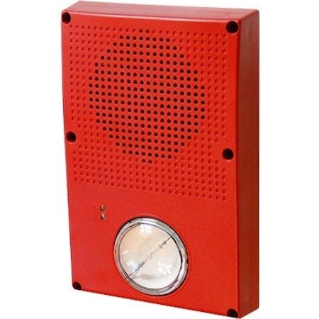 Edwards Signaling Outdoor Speaker Strobe, Red WG4RN-SVMHC