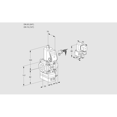 Honeywell Kromschroder VAD120/15R/NW-50B KS88012362