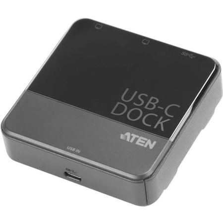 Aten USB-C Dual-HDMI Mini Dock - for Notebook - 15 W - USB Type C - 2 x USB Ports - HDMI - Wired UH3233