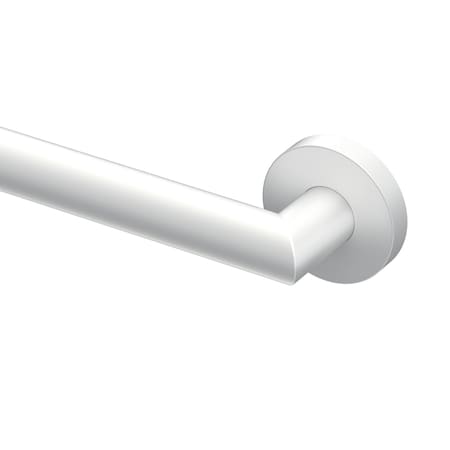 Gatco Glam 24" Stainless Steel ADA Compliant Grab Bar, Matte White 964W