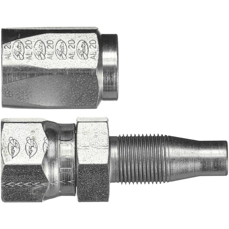 Gates Dual Seat Female JIC 37/SAE 45 Flare Swivel - Steel C5E Hose G35210-0808