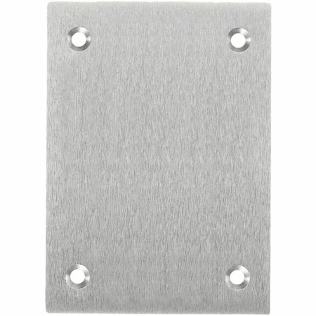 Hubbell Wiring Device-Kellems Box Cover, 1 Gang, Metallic, Blank Cover Type SA3813