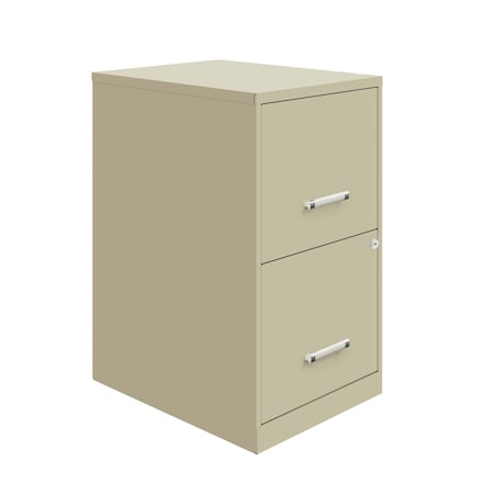 Space Solutions 14.25 in W 2 Drawer Vertical File Cabinet, Putty 14340