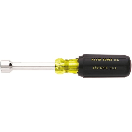 Klein Tools 1/4-Inch Nut Driver 3-Inch Shaft Cushion Grip 630-1/4