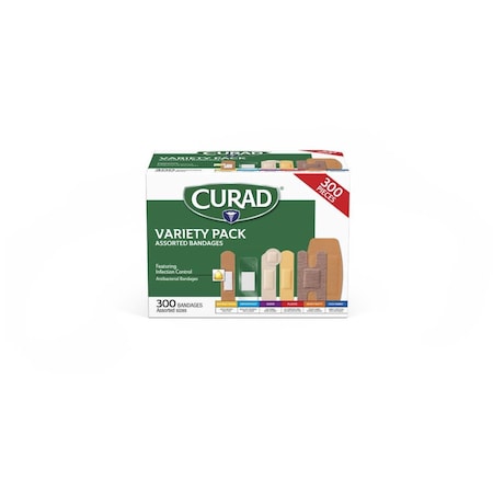 Medline CURAD Assorted Bandages, No Tray CURCC300NTH