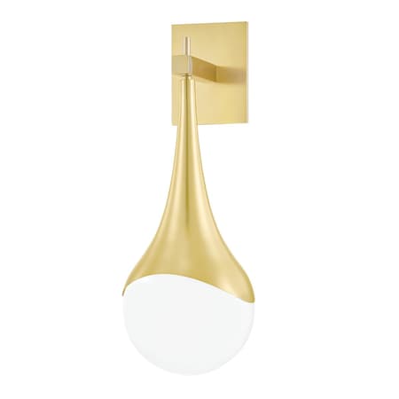 Mitzi Ariana 1 Light Wall Sconce 5.25 In. Aged Brass H375101-AGB