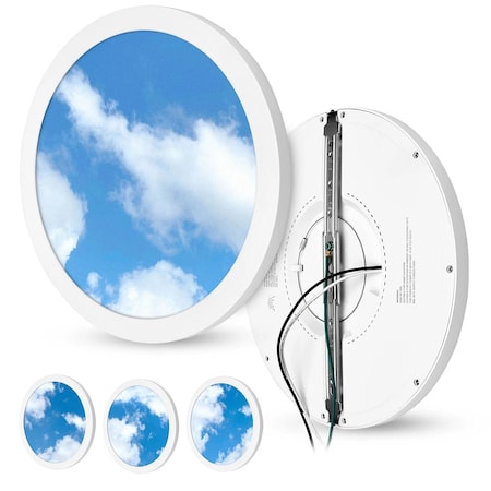 Beyond Led Technology The Sky Downlight, 24 Watt, 1200 Lm, Daylight White, 120Vac, 12 Round, IP20, 4PK 153753