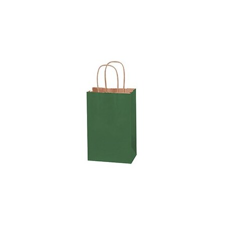 Bubblefast 250-5 1/2 x 3 1/4 x 8 3/8'' Green Tinted Shopping Bags, 250PK BFBGS114G