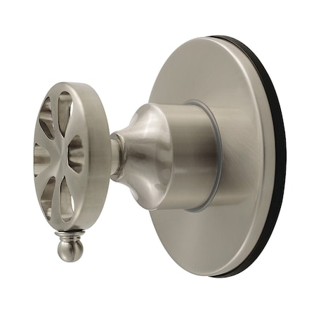 Kingston Brass Single-Handle Six-Way Diverter Valve with Round Trim Kit, Brushed Nickel KS4038RX