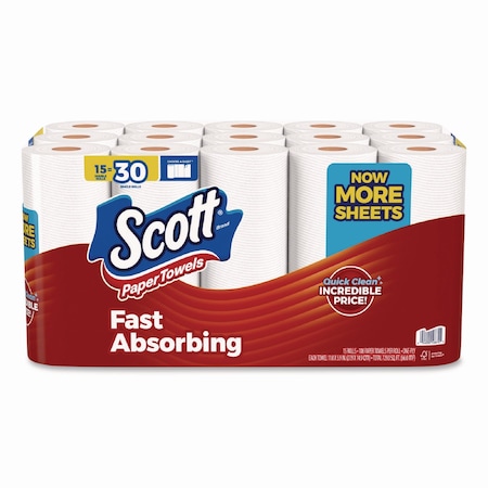 Scott Choose-A-Sheet Perforated Roll Paper Towels, 1 Ply, 108 Sheets, 99 ft, White KCC 36371