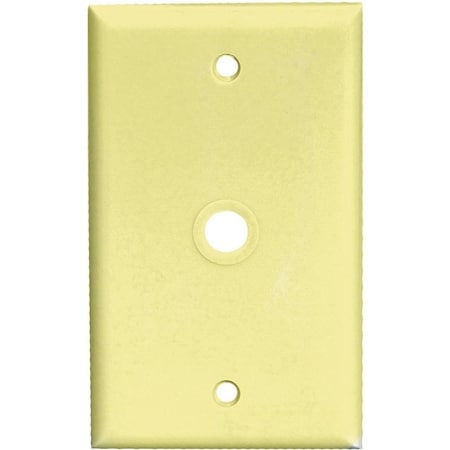 Eaton Wiring Devices 2128 Wallplate, 4-1/2 in L, 2-3/4 in W, 1 -Gang, Thermoset, Ivory, High-Gloss 2128V-BOX