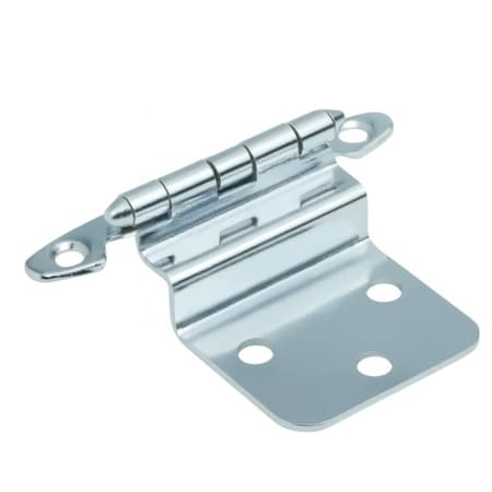 Sapphire 3/8 in. Partial Inset Non Self-Closing No Radius Cabinet Hinge in Polished Chrome - Pack of 2 SP-803025