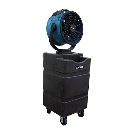 Xpower XPOWER FM-88WK2 Oscillating Portable 3 Speed Outdoor Cooling Misting Fan FM-88WK2