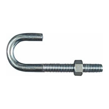 National Hardware 38x334 Zinc J Bolt, 10PK N232-942