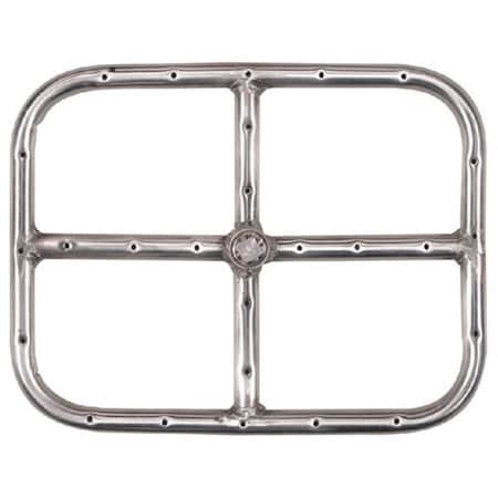 Dagan Rectangular Design Fire Ring, Stainless Steel FR-1815S