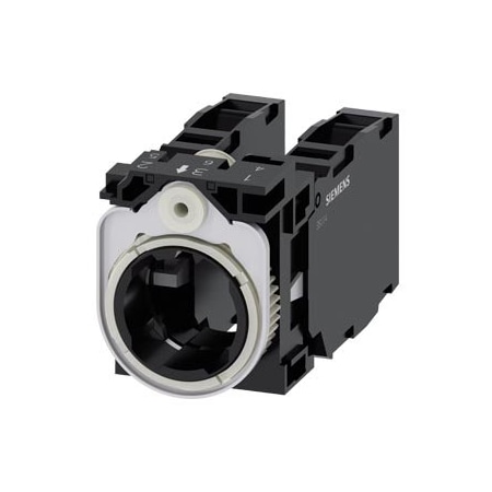 Siemens holder, 3-way, plastic, 1 NO+1 NC, 1 NO+1 NC, screw terminal 3SU1500-1AA10-1LA0