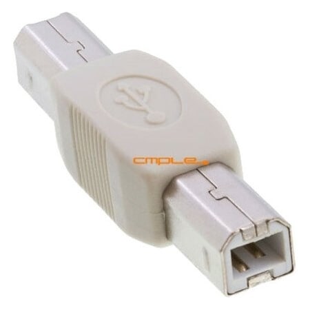 Cmple USB 2.0 B Male To B Male Adapter - 1 x Type B USB 2.0 USB Male - 1 x Type B USB 2.0 USB Male 1236-N