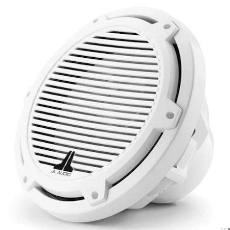 Jl Audio 10in Marine Subwoofer, Infinite Baffle, Classic Grille, Gloss White, 4 ohm, 93527, 010-03070-00 93527/010-03070-00