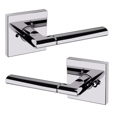 Baldwin Baldwin Preconfigured L021 Lever with R017 Rose Privacy Lock with 2-3/8in Backset and Full Lip L021260PRIV