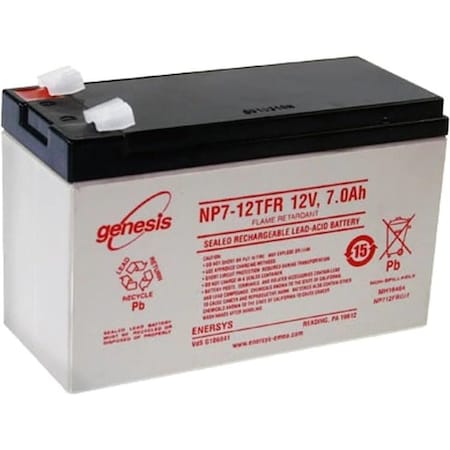 Enersys Genesis 12V 7Ah F2 Flame Retardant SLA Rechargeable Battery NP7-12TFR