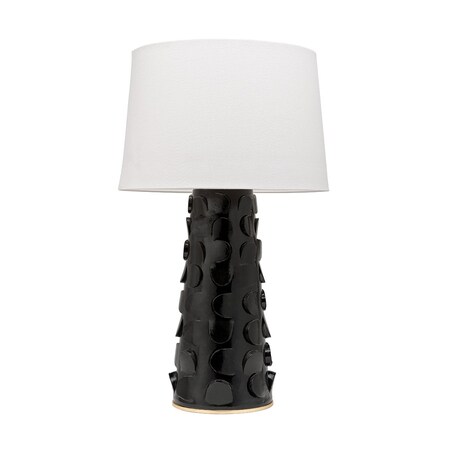 Mitzi Naomi 1 Light Table Lamp 4.25 In. Black Lustro/Gold Leaf Combo HL335201-BLK/GL