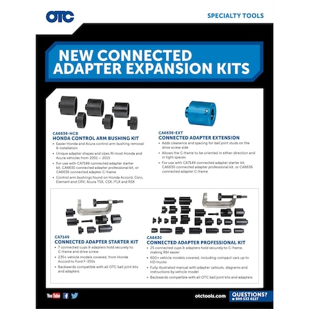 Otc Connected Adapter Ball Joint Extension CA6636-EXT