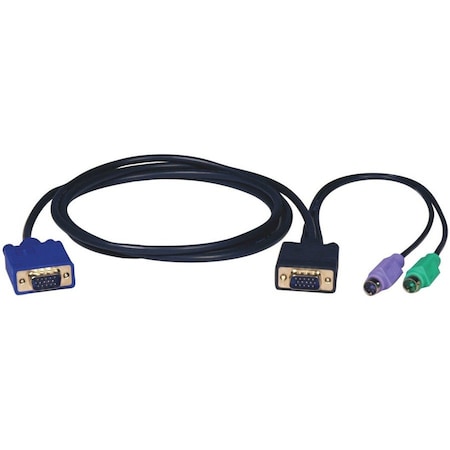 Tripp Lite Tripp Lite by Eaton PS/2 (3-in-1) Cable Kit for KVM Switch B004-008, 15 ft. (4.57 m) - 15ft P750-015