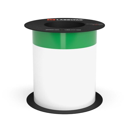 Labeltac Arc Flash Continuous Header Stock 6in x 75ft, 1.75in Header Stripe, Green LT605AFC-1.75-C