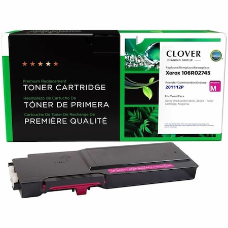 Clover Imaging Group Remanufactured Magenta Toner Cartridge for Xerox 106R02745 201112P