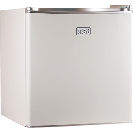 Black & Decker Compact Refrigerator Energy Star Single Door Mini Fridge with Freezer, 1.7 Cubic Ft., White BCRK17W