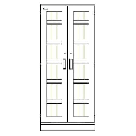 Capsa Healthcare Stationary Medical Cabinets LP-XT2736-G-SHELF