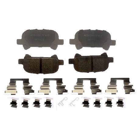 Acdelco PAD SET RR DISC BRK, Disc Brake Pad Set,  14D828CHF1