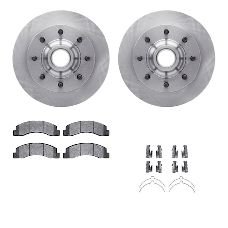 Dynamic Friction Co DFC Brake Rotor- Heavy Duty Brake Pad includes Hardware 6412-54143