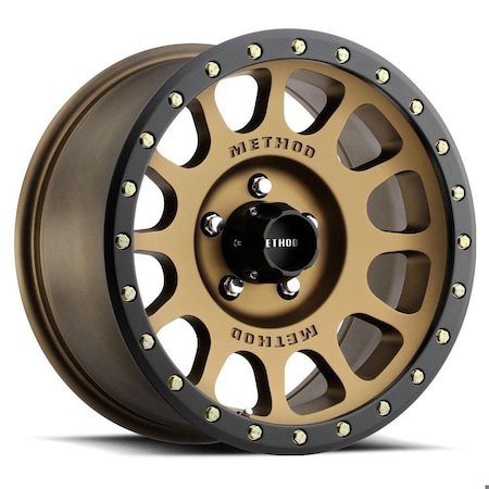 Method Race Wheels 16X8 NV 6X5.5 4.5IN B/S 0 O/S BRONZE/BLACK STREET LOC MR30568060900