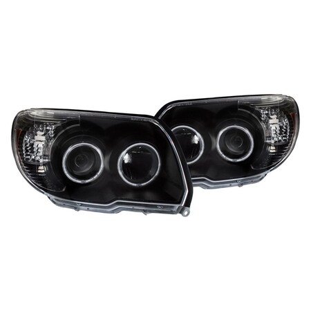 Strike3 USA  06-09 4 Runner Projector Headlights with U-Bar Black Clear ST1849622