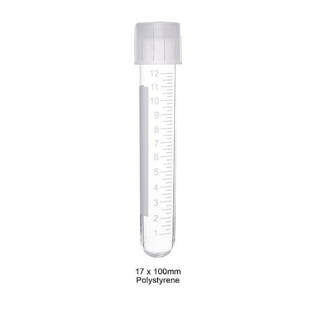 Zoro Select Culture Tube, 0.67 in Dia, Colorless, PK500 T8250