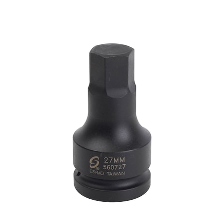 Sunex 1 in Dr Hex Driver Socket 27Mm 560727