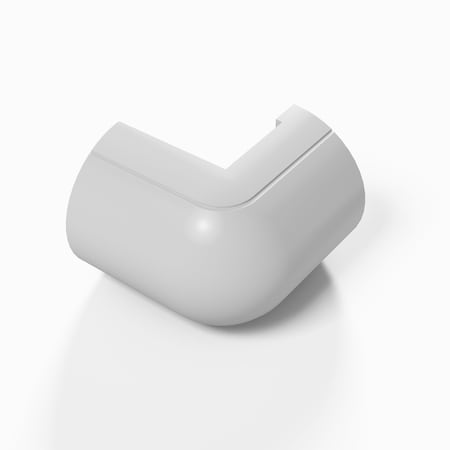 D-Line 1.18 x 0.59in White External Bend, 2PK US/FLEB3015W-2PK