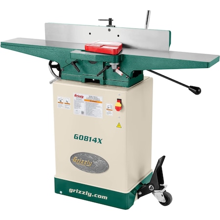 Grizzly 6" Jointer W/Stand & V-Helical Cutterhead G0814X