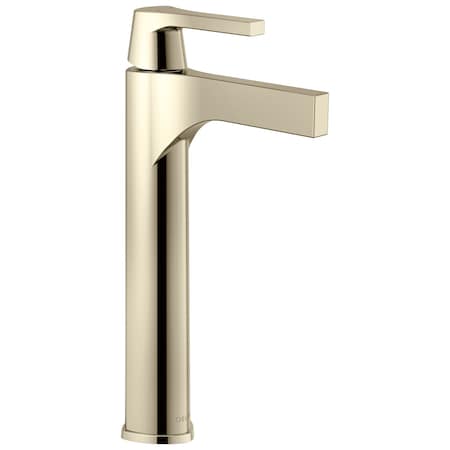 Delta Zura Single Handle Vessel Bathroom Faucet In Polished Nickel 774-PN-DST
